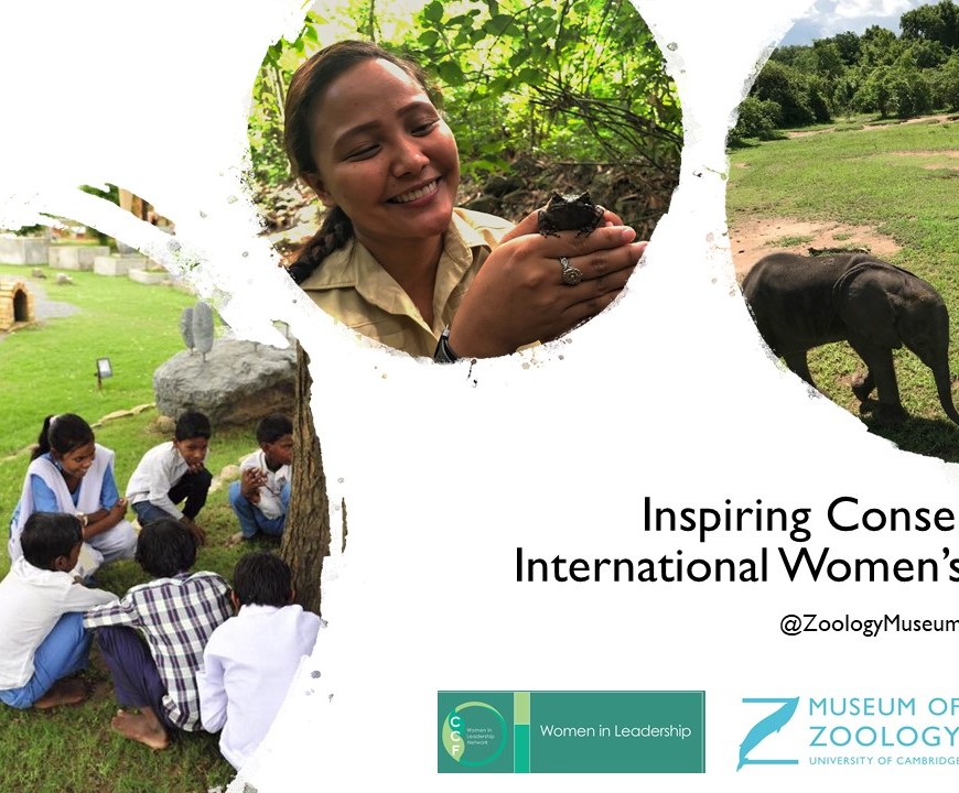 Title slide for Inspiring Conservation for International Women's Day 2021